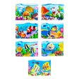 7 Coral Fishes Ukrainian Easter Egg Decorating Wraps Heat Shrink Sleeves in Multi color Rectangular