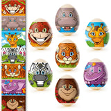 7 Jungle Animals Ukrainian Easter Egg Decorating Wraps Heat Shrink SleevesUkraine , dimensions in inches: 14 x 2.85 x 0.001