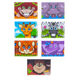 7 Jungle Animals Ukrainian Easter Egg Decorating Wraps Heat Shrink Sleeves in Multi color Rectangular