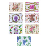 7 Vintage Pastel Roses, Lilacs & Grapes Ukrainian Easter Egg Decorating Wraps Heat Shrink Sleeves in Multi color Rectangular