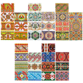 Set of 5 Sheets of Easter Egg Wraps (Decorate 35 Eggs) Heat Shrink Sleeves in Multi color Rectangular