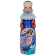 Angels in The Night Hand Carved Wooden Santa 7.25 Inches in Multi color,  shape