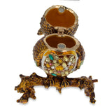 Jeweled Owl on a Tree Branch Figurine 3.4 Inches , dimensions in inches: 3.4 x 2.8 x 2.8
