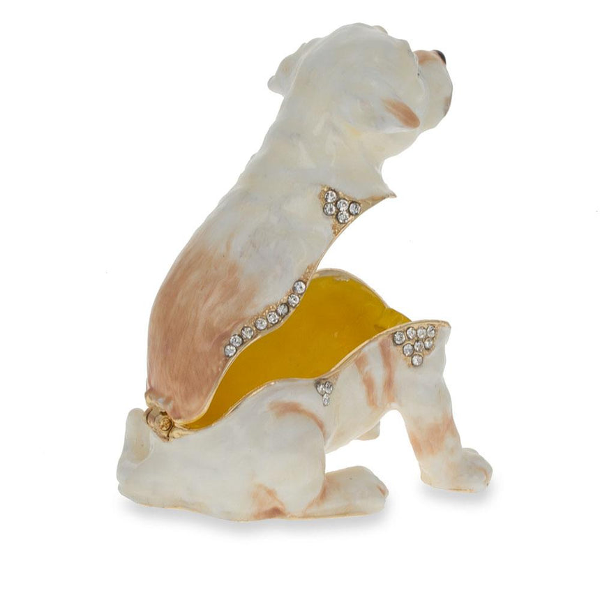 Shop Jeweled Puppy Figurine. Buy Jewelry Boxes Pewter Multi   for Sale by Online Gift Shop BestPysanky music vintage Royal Imperial enameled jeweled crystal trinket boxes antique style inspired unique collectible figurine