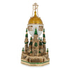 Pewter 1906 Kremlin Musical Royal Imperial Easter Egg in Gold color