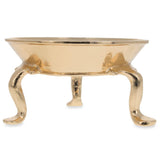 Round Cone Gold Tone Metal Egg Sphere Stand Holder Display , dimensions in inches: 2.4 x 2.4 x 1.3