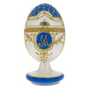 Wood 1903 Royal Danish Wooden Egg in White color Oval