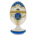 1903 Royal Danish Wooden Egg in White color Oval
