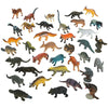 Resin Set of 12 Forest Animals Action Figurines in Multi color