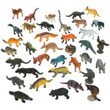 Set of 12 Forest Animals Action Figurines in Multi color