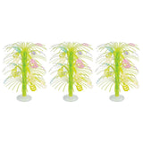 Set of 3 Easter Egg Trees Tabletop Decoration 13 Inches in Multi color