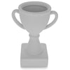 Set of 3 Unfinished Unpainted Ceramic Trophies 5 Inches