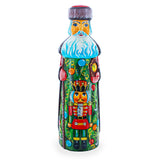 Nutcracker on Christmas Tree Hand Carved Wooden Santa Figurine 7.25 Inches in Multi color