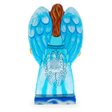 Angel Holding Heart w/ Nativity Scene Ukrainian Hand Carved Solid Wood Figurine 10 InchesUkraine , dimensions in inches:  x  x