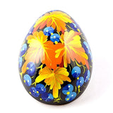 Autumn Leaves Hi-Gloss Wooden Egg Fridge Magnet in Multi color Oval