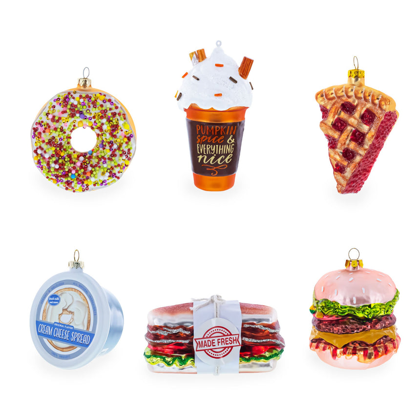 Colorful Lollipop on Stick Food Glass Christmas Ornament , dimensions in inches:  x  x