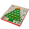 Wooden Tabletop Christmas Tree with 25 Miniature Ornaments 12 Inches ,dimensions in inches: 12 x 12.8 x 10