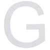 Arial Font White Painted MDF Wood Letter G (6 Inches) by BestPysanky