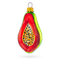 Papaya Glass Christmas Ornament in Multi color Figurine