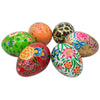Buy Online Gift Shop Set of 6 Garden Flowers Bouquet Ukrainian Wooden Easter Eggs Pysanky 3 Inches