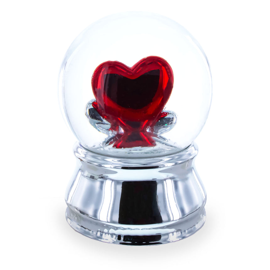 Shop Romantic Red Heart in Love Glass Musical Water Snow Globe. Buy Snow Globes Love Silver   for Sale by Online Gift Shop BestPysanky Christmas water globe snowglobe music box musical collectible figurine xmas holiday decorations gifts rotating animated spinning animated unique picture personalized cool glitter flakes festive wind-up
