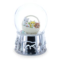 Kittens in a Basket Glass Water Snow Globe in Silver color