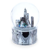 San Francisco Landmarks with Silver Base Glass Water Snow Globe , dimensions in inches: 4.8 x 3.4 x 3.4