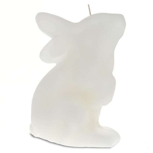 Bunny Shaped Easter Candle 6.5 Inches in White color
