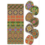 Shop Set of 5 Sheets of Easter Egg Wraps (Decorate 35 Eggs) Heat Shrink Sleeves. Buy Egg Decorating Egg Wraps Multi Rectangular  for Sale by Online Gift Shop BestPysanky Easter egg decorating supplies Ukrainian egg pysanky egg sleeves shrink wrap