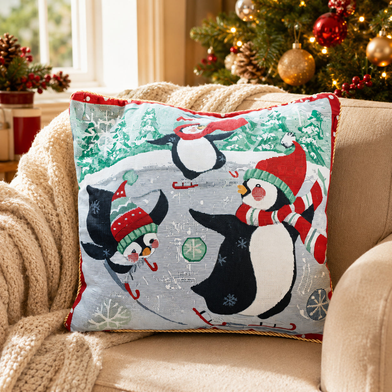 Buy Christmas Decor Pillow Covers by BestPysanky Online Gift Ship