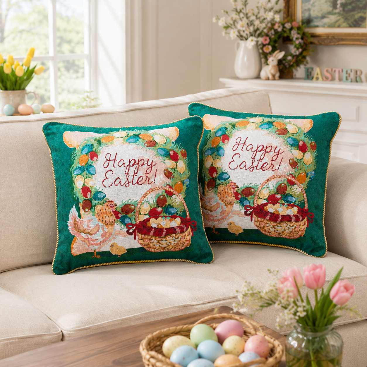 Buy Easter Pillow Covers by BestPysanky Online Gift Ship
