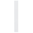 Arial Font White Painted MDF Wood Letter I (6 Inches) in White color,  shape