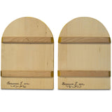 Set of Two Hand Painted on Wooden Plaque Jesus and Virgin Mary Icons 12 InchesUkraine , dimensions in inches: 12 x 1 x 8.5