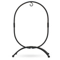 Oval Metal Ornament Stand 11.7 Inches in Black color