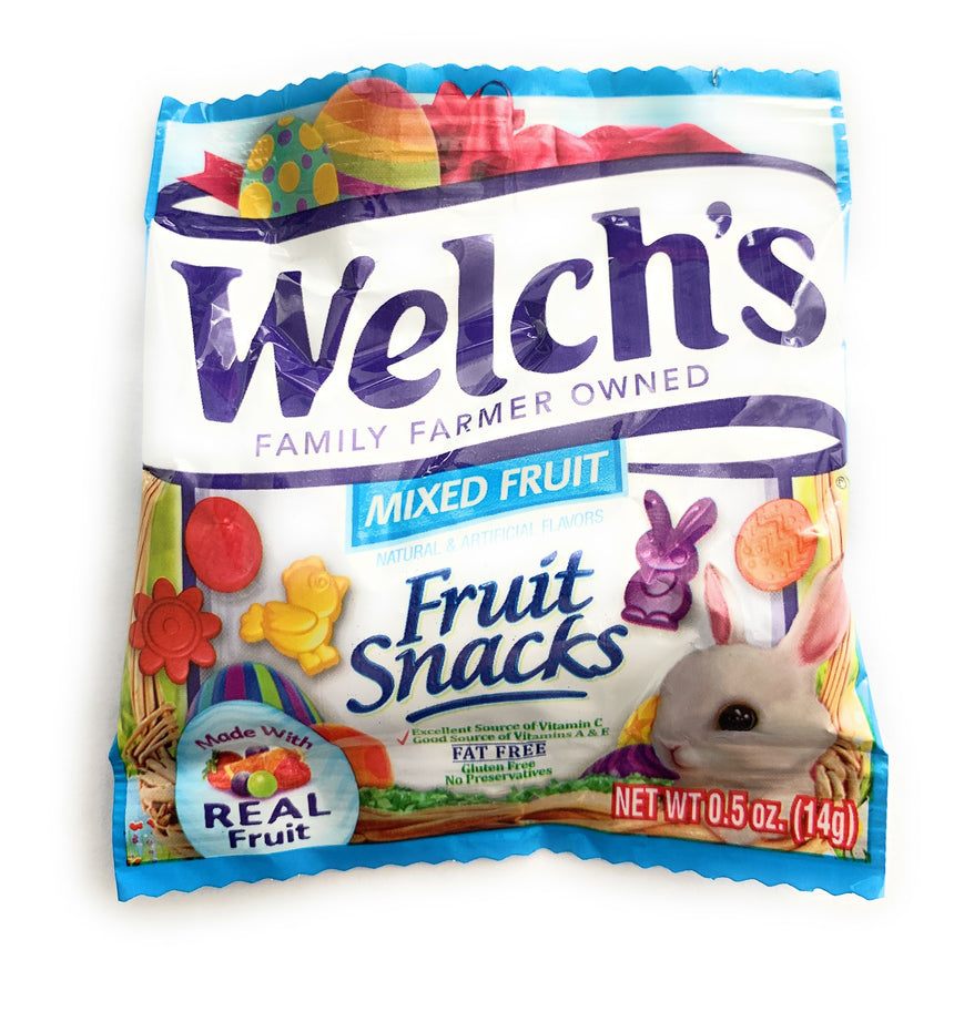 Set of 48 Easter Eggs Filled with Fruit Snacks , dimensions in inches: 2.25 x 1.65 x 1.65