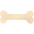 Unfinished Wooden Bone Shape Cutout DIY Craft 5 Inches in Beige color