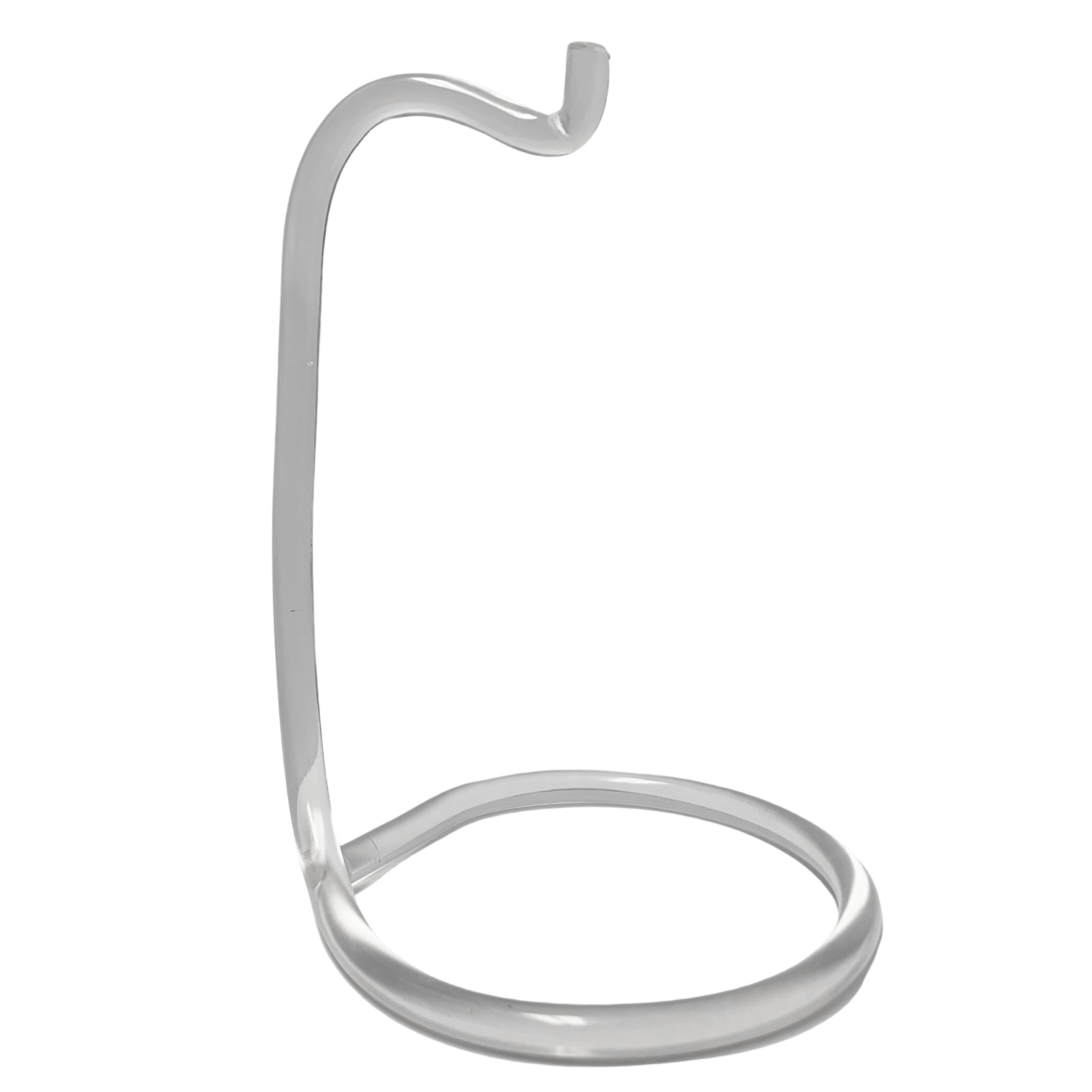 Clear Acrylic Plastic Ornament Stand 5 Inches in Clear color