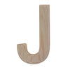 Unfinished Wooden Arial Font Letter J (6.25 Inches) by BestPysanky