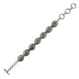 Blue Topaz Sterling Silver Bracelet in Multi color,  shape