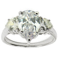 Pear Shape Lavender Sterling Silver Ring (Size 7) in Silver color