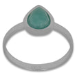 Faceted Amazonite Sterling Silver Ring (Size 7) in Silver color,  shape