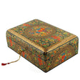 Asian Mountain Flowers Oriental Wooden Jewelry Box 10 Inches X 7 Inches in Multi color, Rectangular shape