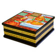 Wood Indian Mughal Heritage Wooden Jewelry Box in Multi color