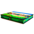Indian Mughal Emperor's Hunt Oriental Wooden Jewelry Box in Green color Rectangular