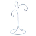 3-Arm 3-Tier Silver Metal Ornament Stand Display 10.75 Inches (Taiwan) in Silver color