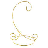 Twisted Wire Gold Metal Ornament Stand Display 7.2 Inches (Taiwan)Taiwan , dimensions in inches: 7 x 5 x 5