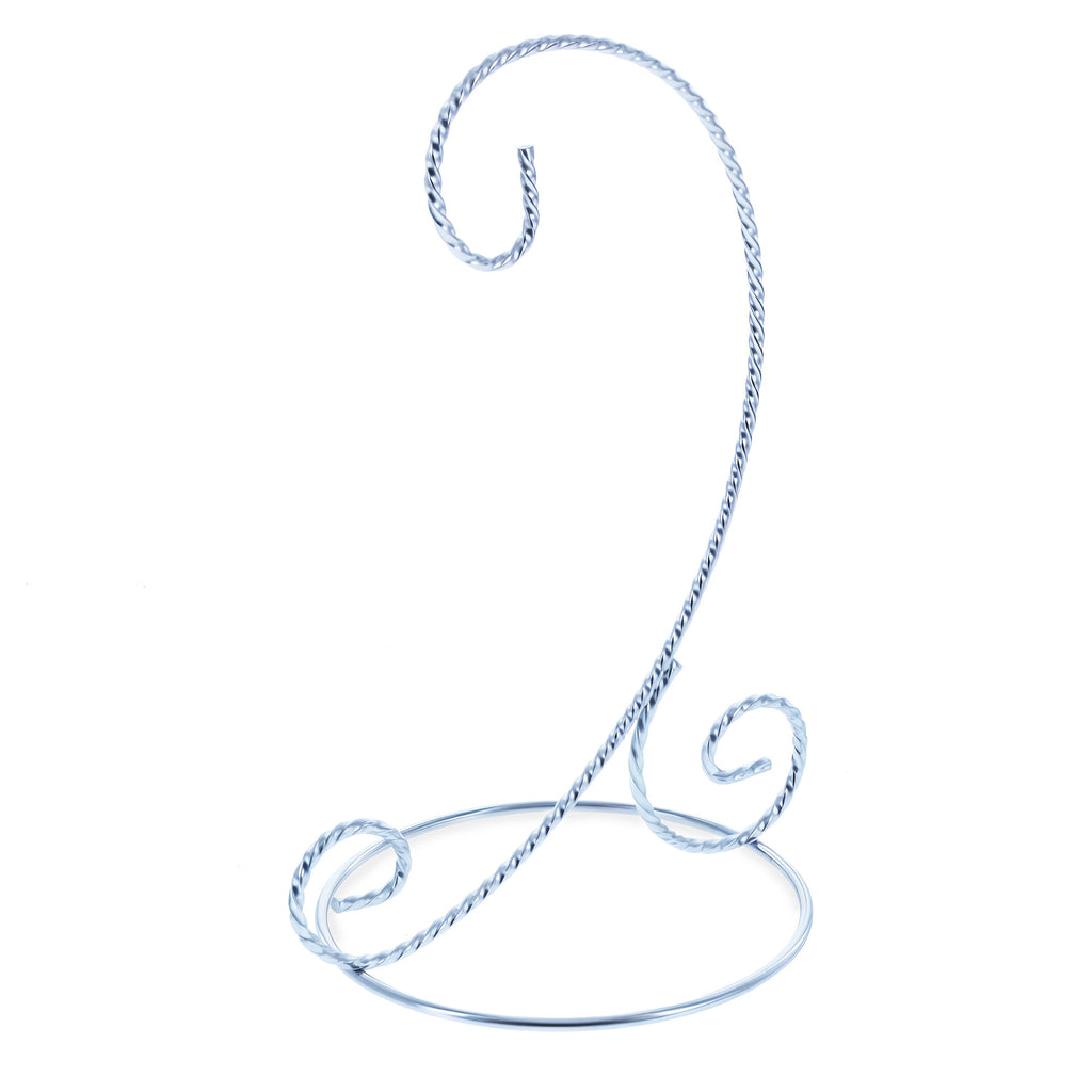 Shop Twisted Wire Silver Metal Ornament Stand Display 7.2 Inches (Taiwan). Buy Ornament Stands Silver