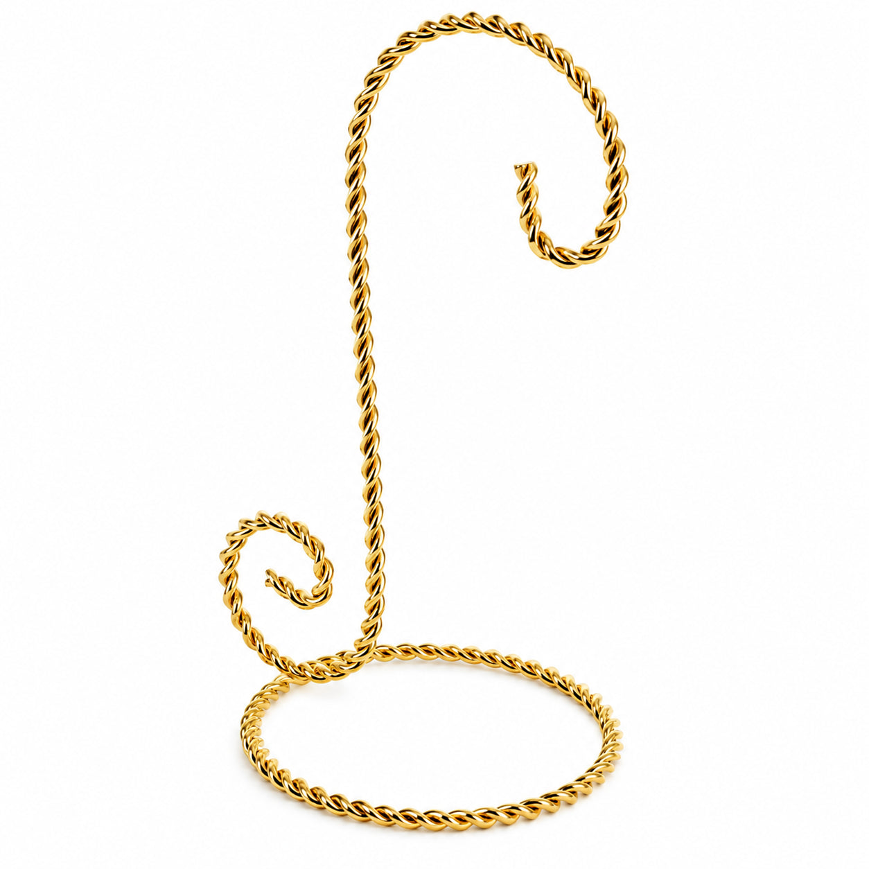 Shop Curved Hook Metal Display Stand for Small Ornaments 5.75 Inches (Taiwan). Buy Ornament Stands Gold