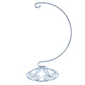Curved Silver Wire Swirl Base Ornament Stand Display 8.75 Inches (Taiwan) in Silver color