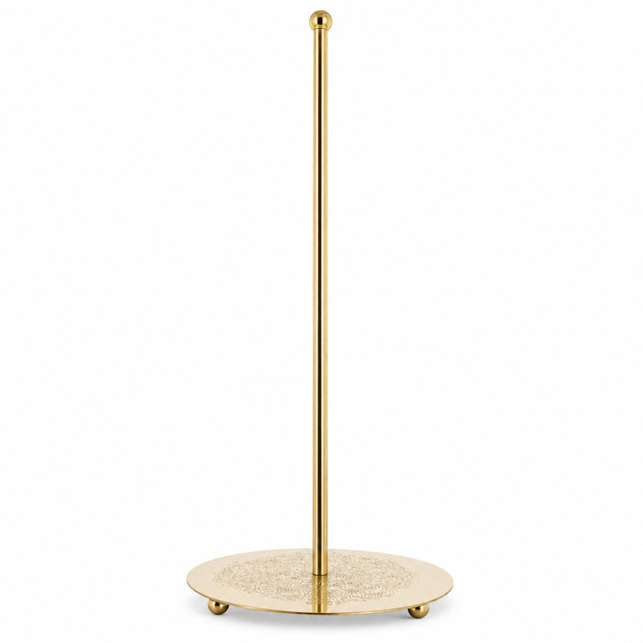 Decorative Ornate Gold Metal Rod Tree Topper Stand Display Stand 10 Inches (Taiwan) in Gold color